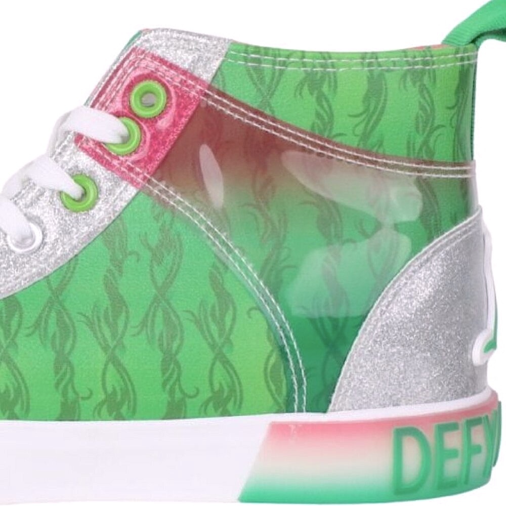 WICKED GLINDA ELPHABA Women's High Top Sneaker Shoes SIZE 8 Pink & Green NEW - Picture 15 of 16